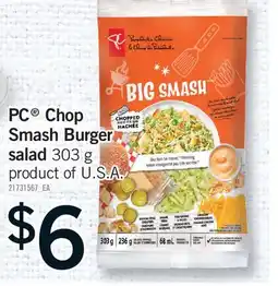Fortinos PC CHOP SMASH BURGER SALAD offer