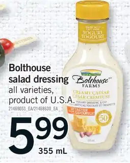 Fortinos BOLTHOUSE SALAD DRESSING offer