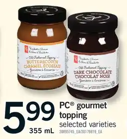 Fortinos PC GOURMET TOPPING offer