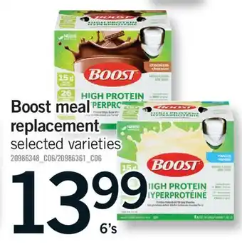 Fortinos BOOST MEAL REPLACEMENT, 6'S offer
