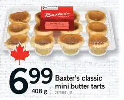 Fortinos BAXTER'S CLASSIC MINI BUTTER TARTS offer