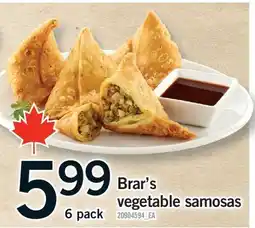 Fortinos BRAR'S VEGETABLE SAMOSAS offer