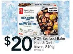 Fortinos PC SEAFOOD BAKE offer