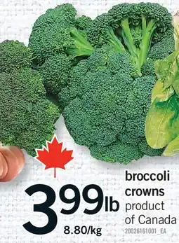 Fortinos BROCCOLI CROWNS offer