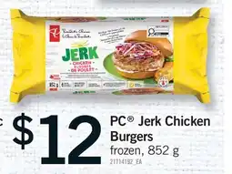 Fortinos PC JERK CHICKEN BURGERS offer