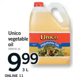 Fortinos UNICO VEGETABLE OIL offer
