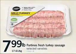 Fortinos FORTINOS FRESH TURKEY SAUSAGE offer