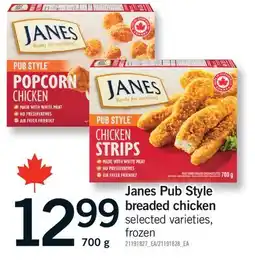 Fortinos JANES PUB STYLE BREADED CHICKEN offer