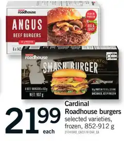Fortinos CARDINAL ROADHOUSE BURGERS offer