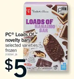 Fortinos PC LOADS OF NOVELTY BARS offer