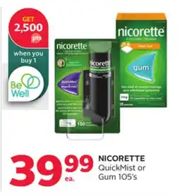 Rexall NICORETTE QuickMist or Gum offer