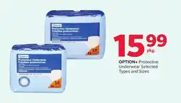 Rexall OPTION+ Protective Underwear offer