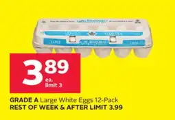 Rexall GRADE A Large White Eggs offer