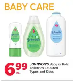 Rexall JOHNSON'S Baby or Kids Toiletries offer