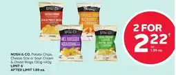 Rexall NOSH & CO. Potato Chips, Cheese Stix or Sour Cream & Onion Rings 130g-408 offer