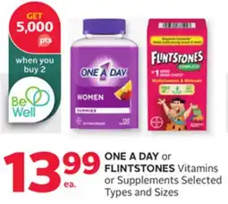 Rexall ONE A DAY or FLINTSTONES Vitamins or Supplements offer