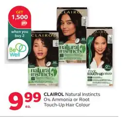 Rexall CLAIROL Natural Instincts 0% Ammonia or Root Touch-Up Hair Colour offer