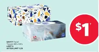Rexall SAVVY Facial Tissues 88's-126's offer