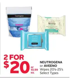 Rexall NEUTROGENA or AVEENO Wipes offer