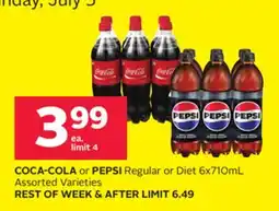 Rexall COCA-COLA or PEPSI Regular or Diet offer