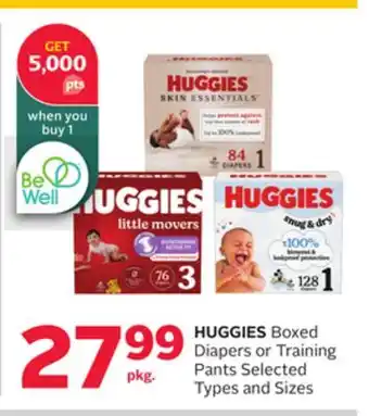 Rexall HUGGIES Boxed Diapers or Training Pants offer