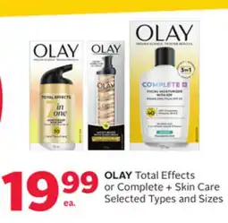 Rexall OLAY Total Effects or Complete + Skin Care offer