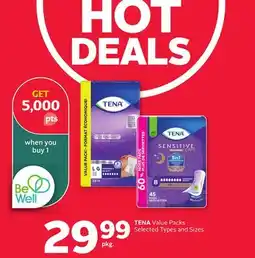 Rexall TENA Value Packs offer