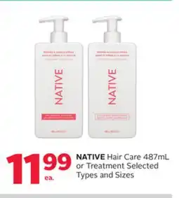 Rexall NATIVE Hair Care offer