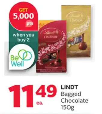 Rexall LINDT Bagged Chocolate offer