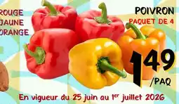 Marche Salaberry POIVRON ROUGE JAUNE, ORANGE offer