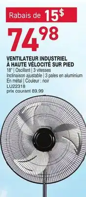 Matério VENTILATEUR INDUSTRIEL À HAUTE VÉLOCITÉ SUR PIED CATHELLE offer