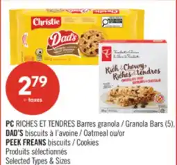 Pharmaprix PC RICHES Granola Bars (5) DAD'S Oatmeal or PEEK FREANS Cookies offer