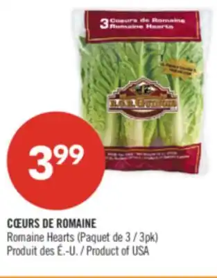 Pharmaprix CŒURS DE ROMAINE Romaine Hearts offer