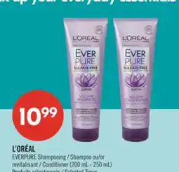 Pharmaprix L'ORÉAL EVERPURE Shampoo or Conditioner (200 mL - 250 mL) offer