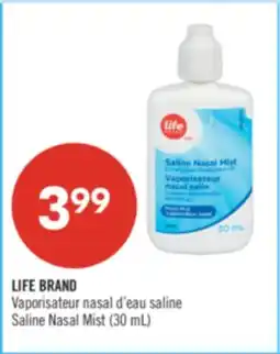 Pharmaprix LIFE BRAND Saline Nasal Mist offer