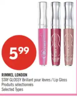 Pharmaprix RIMMEL LONDON STAY GLOSSY Lip Gloss offer