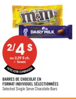 Pharmaprix Selected Single Serve Chocolate Bars offer