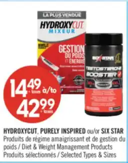 Pharmaprix HYDROXYCUT, PURELY INSPIRED or SIX STAR Diet & Weight Management Products offer