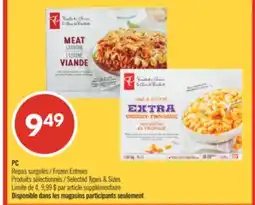 Pharmaprix PC Frozen Entrees offer