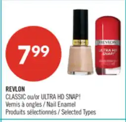 Pharmaprix REVLON CLASSIC or ULTRA HD SNAP! Nail Enamel offer