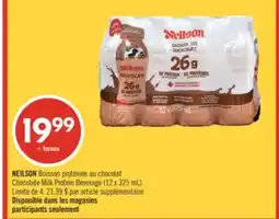 Pharmaprix NEILSON Chocolate Milk Protein Beverage offer