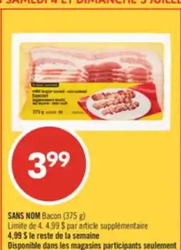 Pharmaprix NO NAME Bacon offer