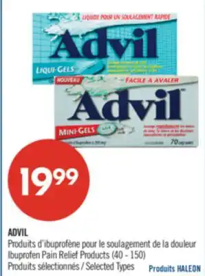 Pharmaprix ADVIL Ibuprofen Pain Relief Products offer