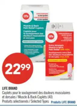 Pharmaprix LIFE BRAND Muscle & Back Caplets offer
