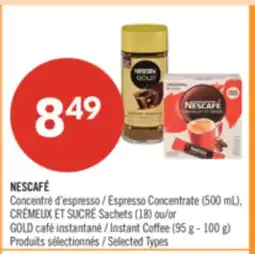 Pharmaprix NESCAFÉ Espresso Concentrate (500 mL), or Instant Coffee (95 g - 100 g) offer