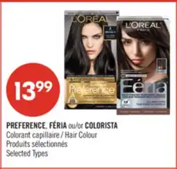 Pharmaprix PREFERENCE, FÉRIA or COLORISTA Hair Colour offer