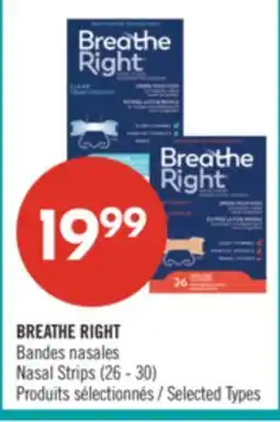 Pharmaprix BREATHE RIGHT Nasal Strips (26 - 30) offer