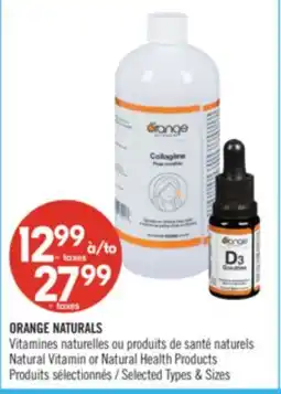 Pharmaprix ORANGE NATURALS Natural Vitamin or Natural Health Products offer