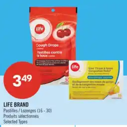 Pharmaprix LIFE BRAND Pastilles / Lozenges offer