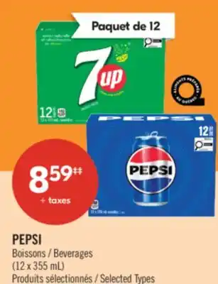Pharmaprix PEPSI Beverages (12 x 355 mL) offer
